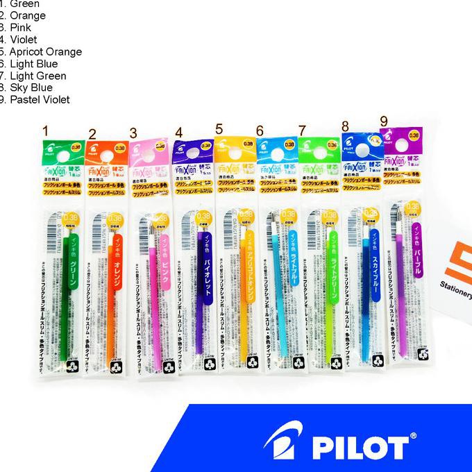 

Ready Stock] Refill Pen Pilot Frixion Slim 0.38Mm - Orange