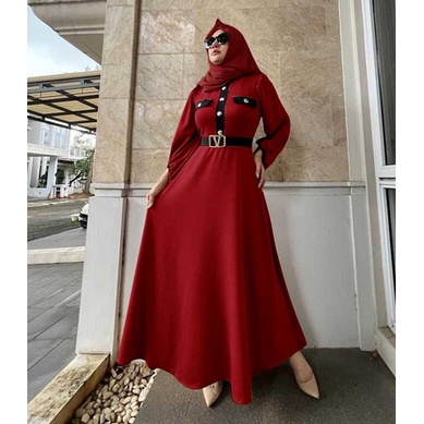 Baju Gamis Wanita Muslim Shafira Fashion Perempuan Dewasa Remaja Cewek Putri Ibu Modern Terbaru Paka