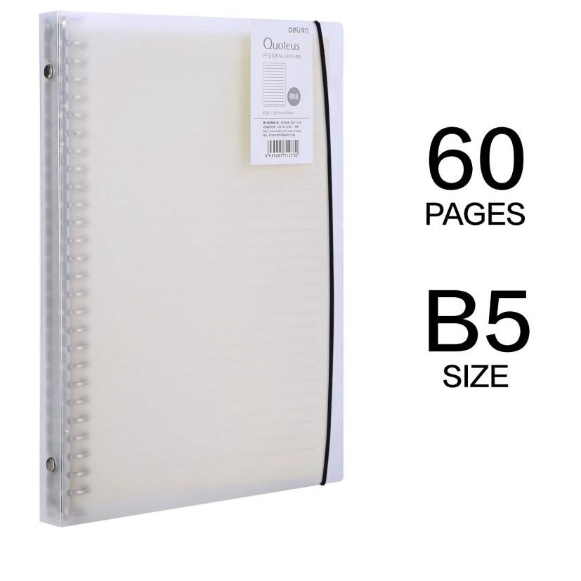 

Super Harga MAP BINDER NOTE LOOSE LEAF TRANSPARAN PUTIH B5 26 RING BESAR 60 LEMBAR MINIMALIS BAGUS DEWASA