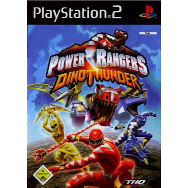 Kaset PS2 Game Power Rangers Dino Thunder