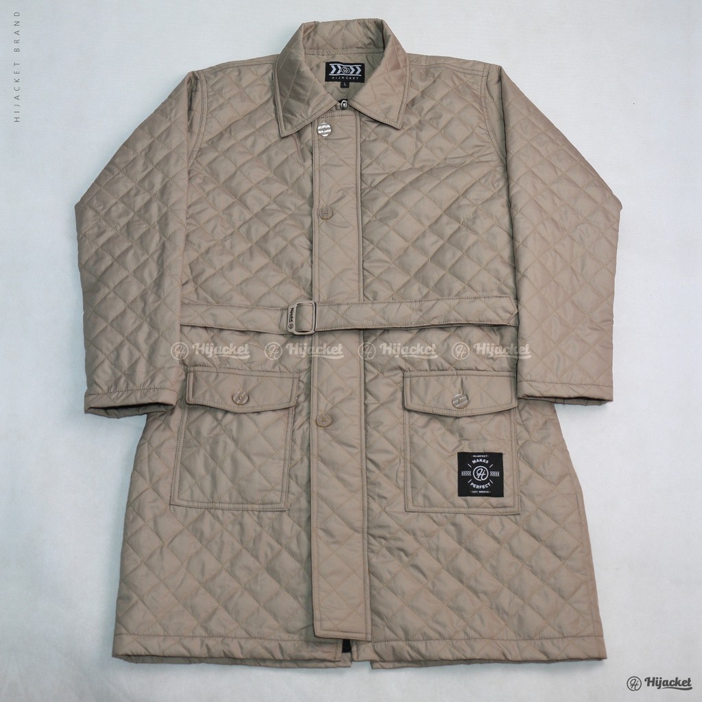 Hijacket® Agnezia | Original | Jaket Parasut Wanita Quilted Style with Belt-CREAM