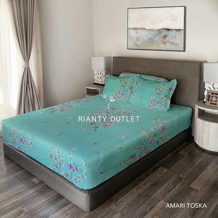 Amari Toska - Sprei Queen 160 atau King 180 - Sprei King Rabbit