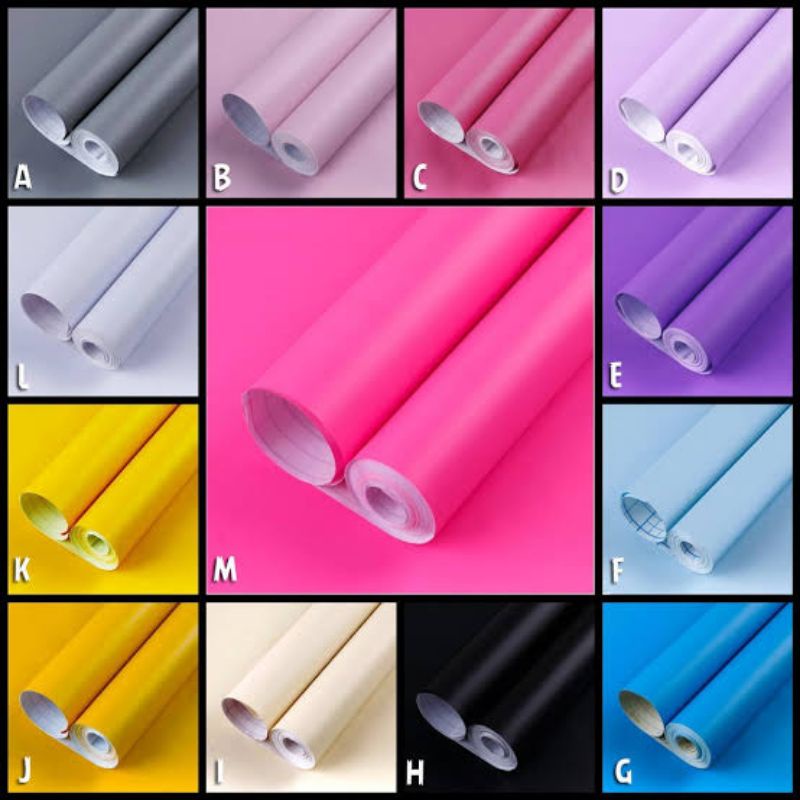 PROMO BELI 3 DI KIRIM 4 Wallpaper Sticker Wallpaper Dinding Ruang Tamu Motif Polos | Putih Salur Bun