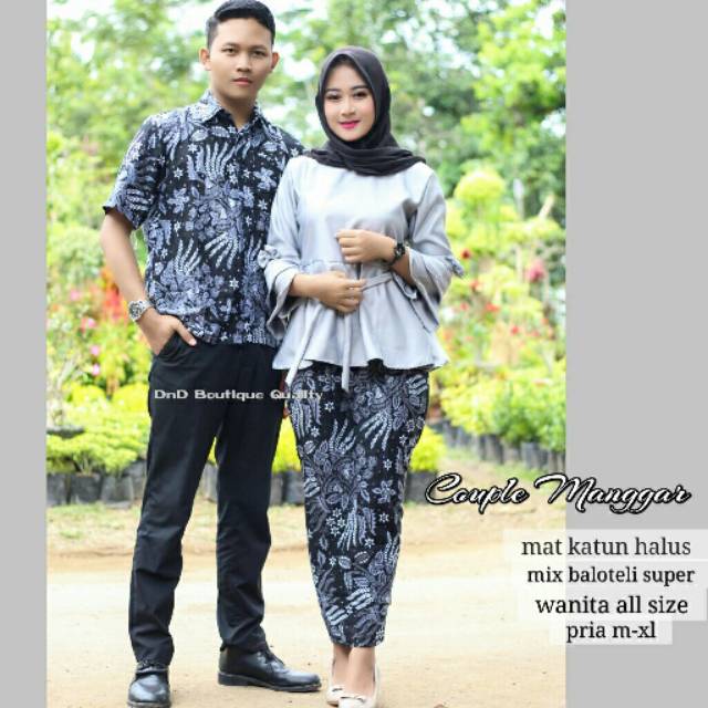 PROMO BATIK COUPLER TERMURAH SARIMBIT BATIK BAJU PESTA SPESIAL RAMADHAN COUPLE MANGGAR