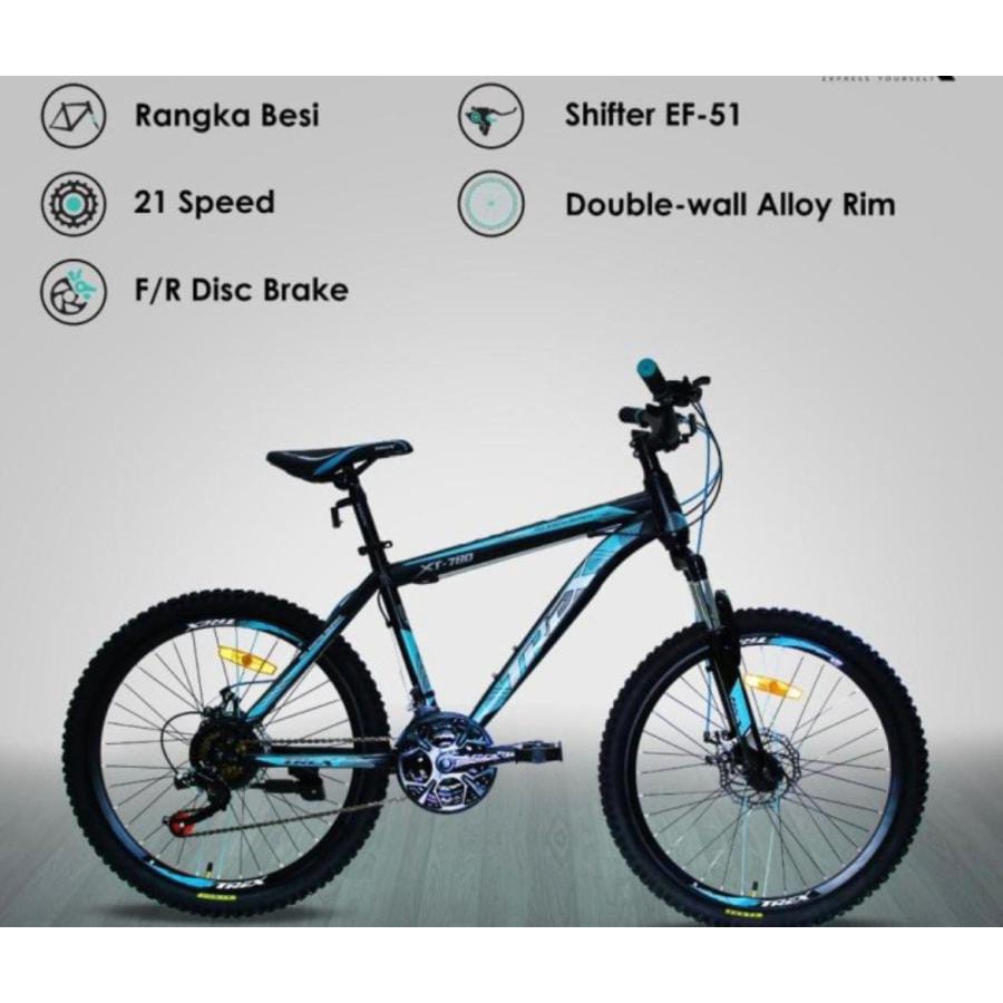 SEPEDA GUNUNG MTB TREX 27,5 INCH XT-780 780 21 SPEED