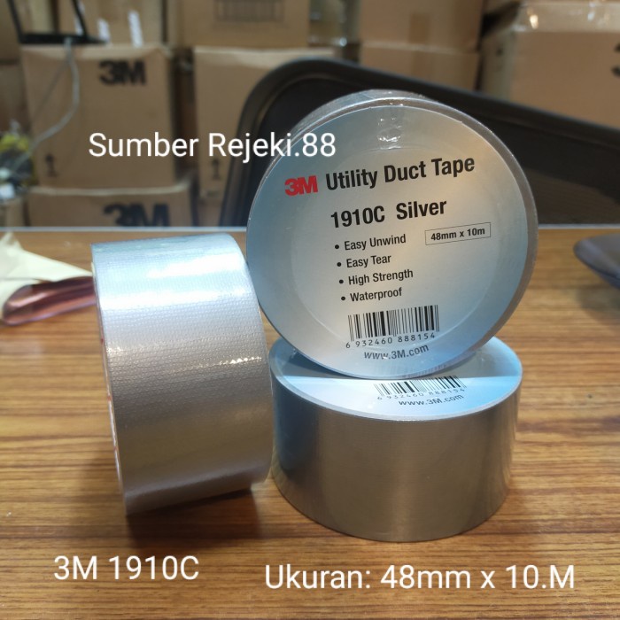 

Diskon 3M Duct 1910C Silver Tape Lakban Kain 3M Ukuran 2"X10M Lakban Lantai Bergaransi