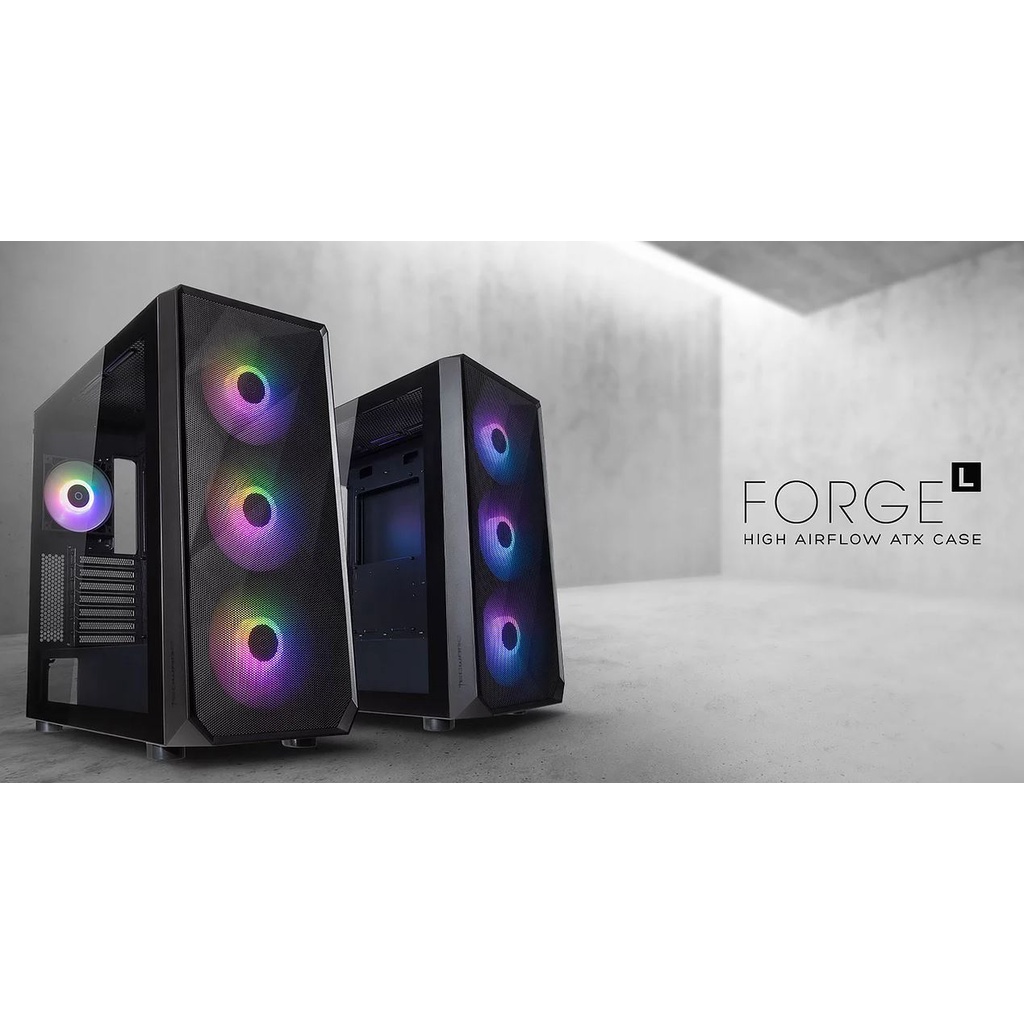 PC CASE GAMING TECWARE FORGE M WITH ARGB FANS AND HUB