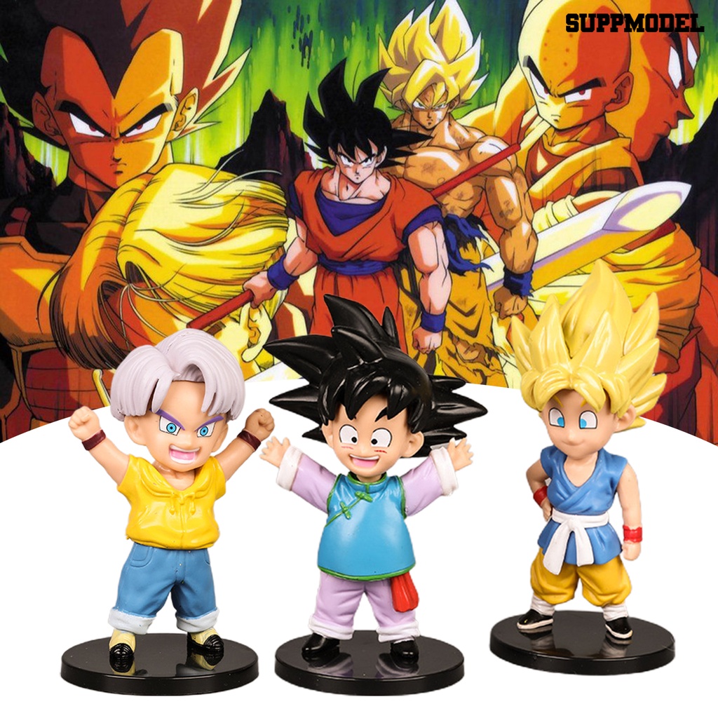 7pcs / Set Mainan Action Figure model Dragon Ball Bahan Pvc Untuk Anak / Koleksi