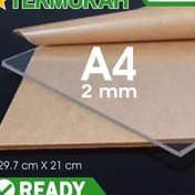 

Promo nq Acrylic Lembaran Murah 2mm Bening Ukuran A4 9L Baru-
