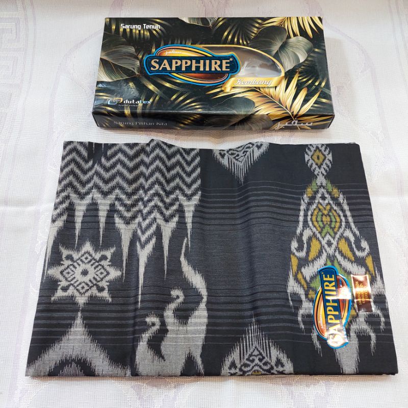 SARUNG SAPPHIRE MOTIF KEMBANG FULL