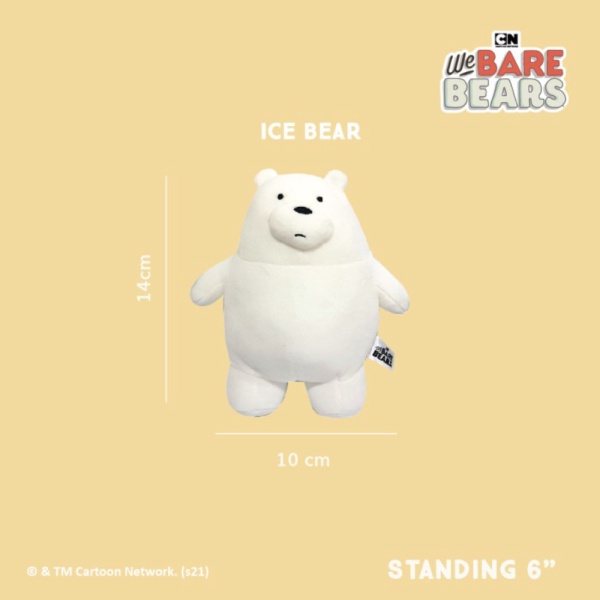 

Dijual We Bare Bears Standing Plush Boneka Beruang 6 Ice Bear Berkualitas