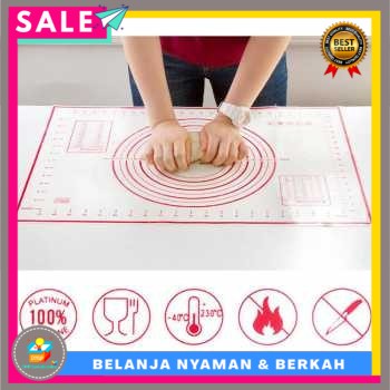 OneTwoCups Silicone Mat Alas Adonan Pizza Martabak40x60CM Merah