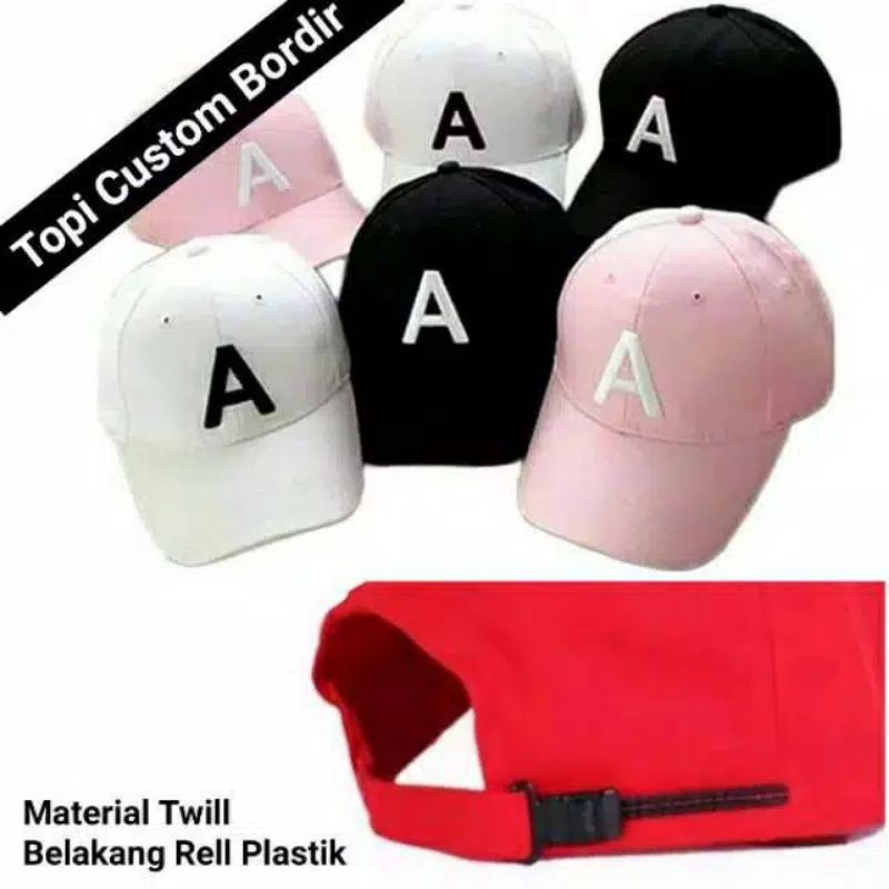 Pelindung wajah anak topi + Border nama