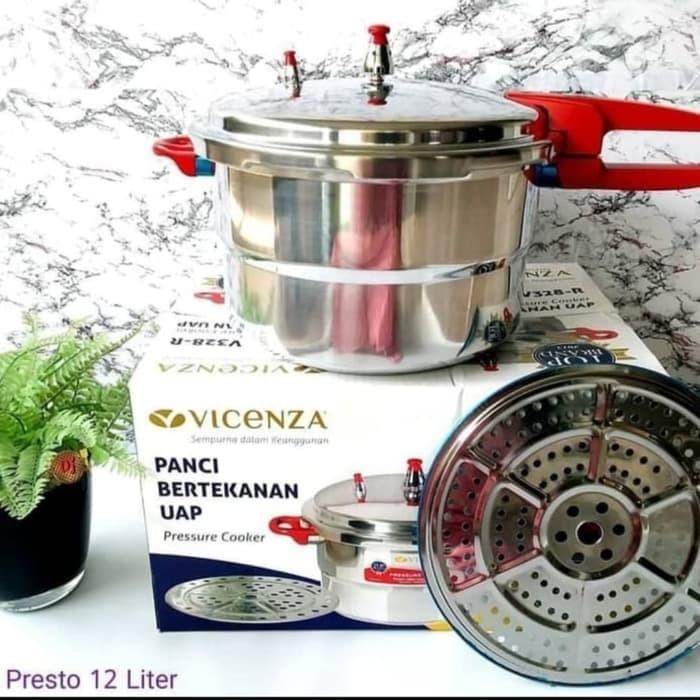 Panci Presto 12 Liter Vicenza V328R Kualitas Terbaik