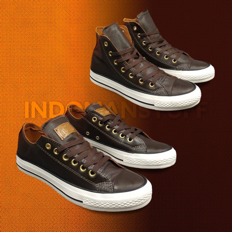 dark brown chucks