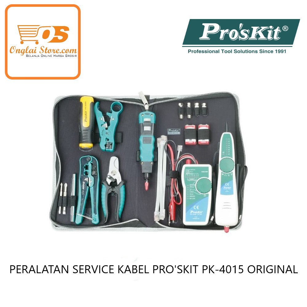 PERALATAN SERVICE KABEL PRO'SKIT PK-4015 ORIGINAL (HARGA SPESIAL)