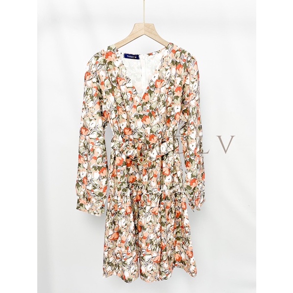 MDLV ~ 1774# Winona Mini Dress Flower Dress Korea Look Fashion import