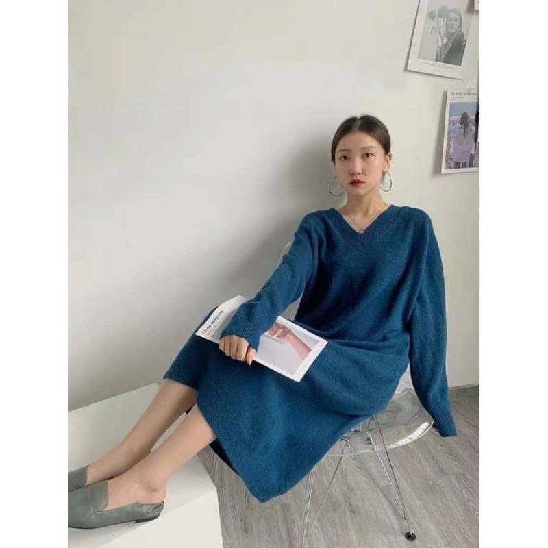 KNIT DRESS PREMIUM DRESS LONG DRESS DRESS IMPORT