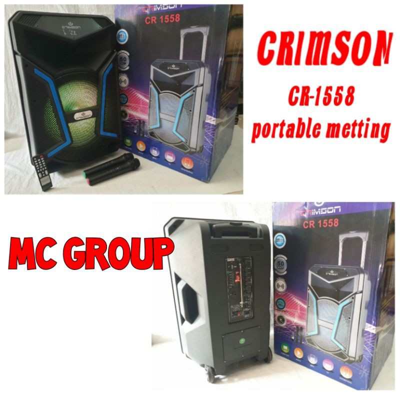 SPEAKER meeting portable WIRELESS 15 inch CRIMSON CR 1558 ORIGINAL