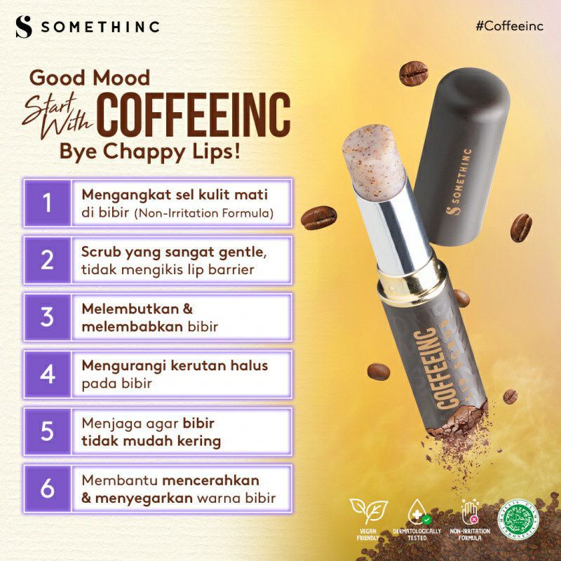 SOMETHINC X KOPI KENANGAN Coffeeinc Lip Scrub