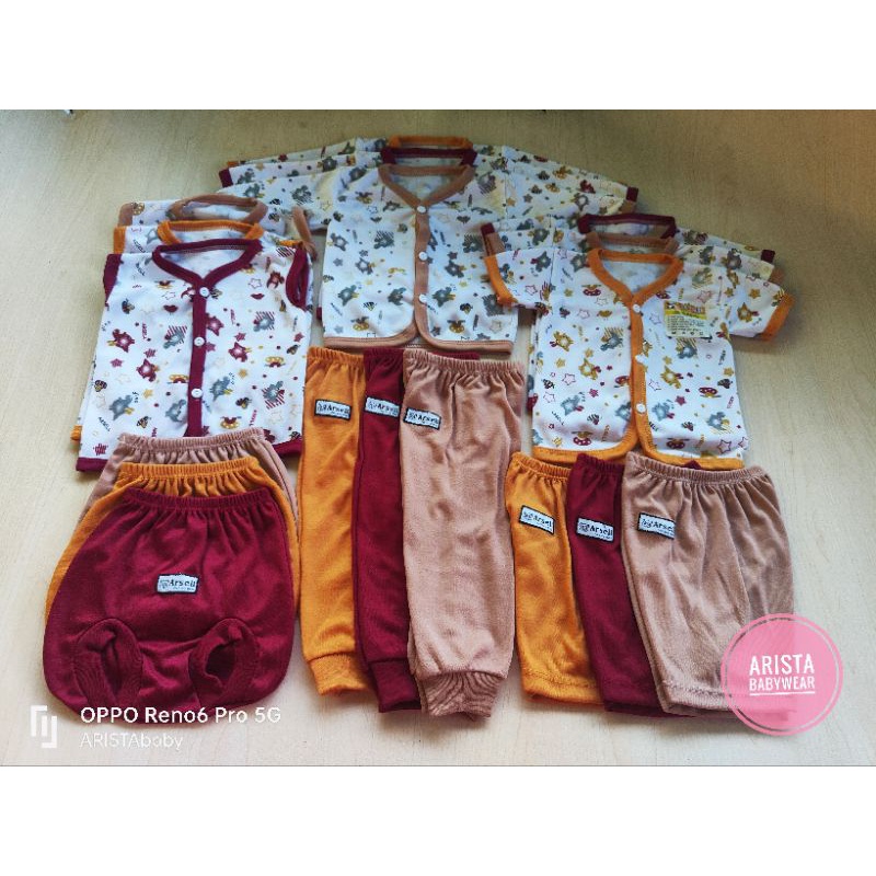 ARSELbaby - paket hemat 18pcs/9stel baju+celana bayi