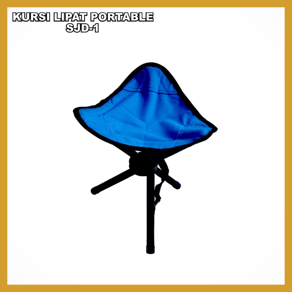 Kursi Lipat Mancing Portable Mini Outdoor Folding Legged Beach Stool Chair Kursi Mancing Lipat SJD-1