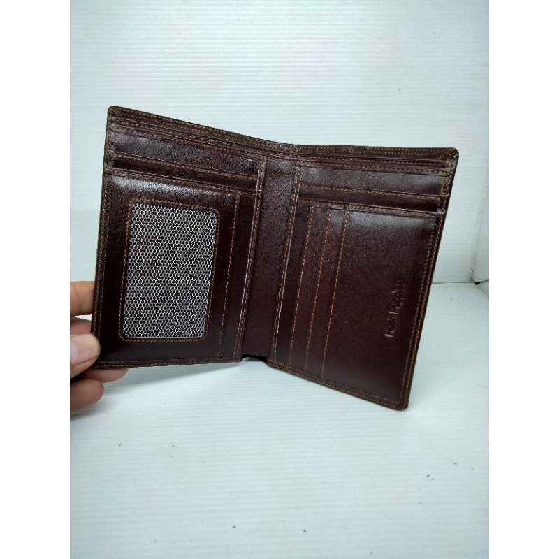 DOMPET PRIA FULL KULIT SAPI ASLI 3/4 EMBOS HUSH PUPPIES (FULL KULIT LUAR DAN DALAM ) KODE A1