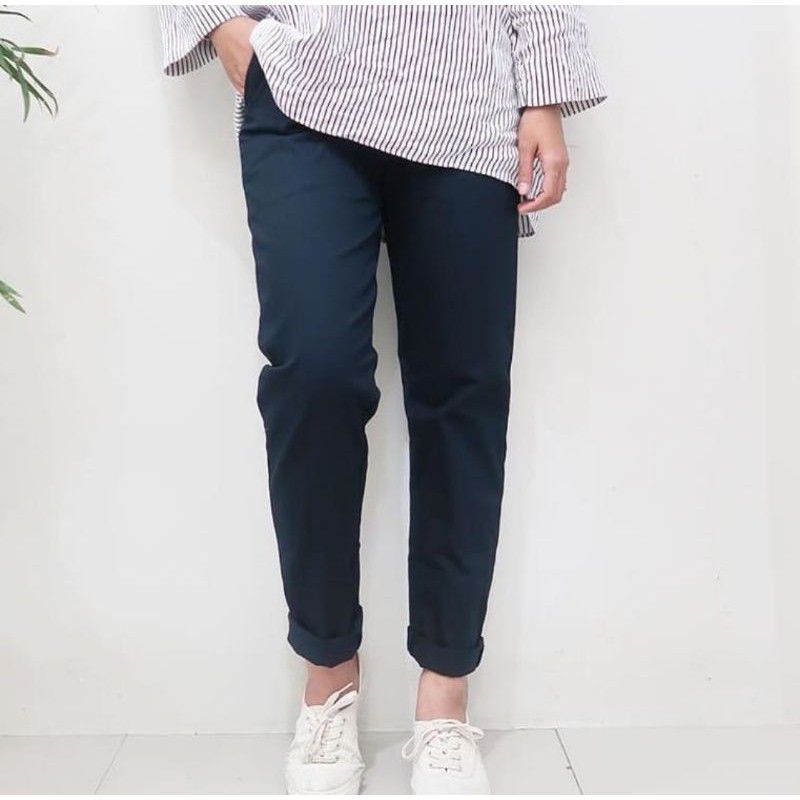 Baggy Pants Katun Wanita dhezhe - Celana Panjang Wanita Katun - Celana kantor wanita - celana polos panjang wanita