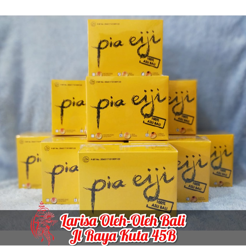 

Pia Eiji Khas Bali (Cokelat, Keju, Kacang Hijau, Mix Keju Cokelat)