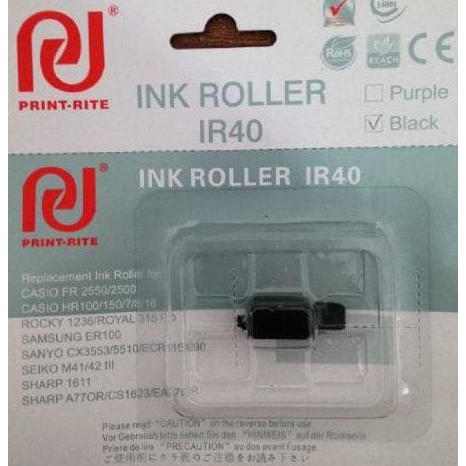 

TINTA IR-40 UTK CASIO HR 8TM / IR40 INK ROLL / INK ROLLER - HITAM - CUCI GUDANG LHOOO