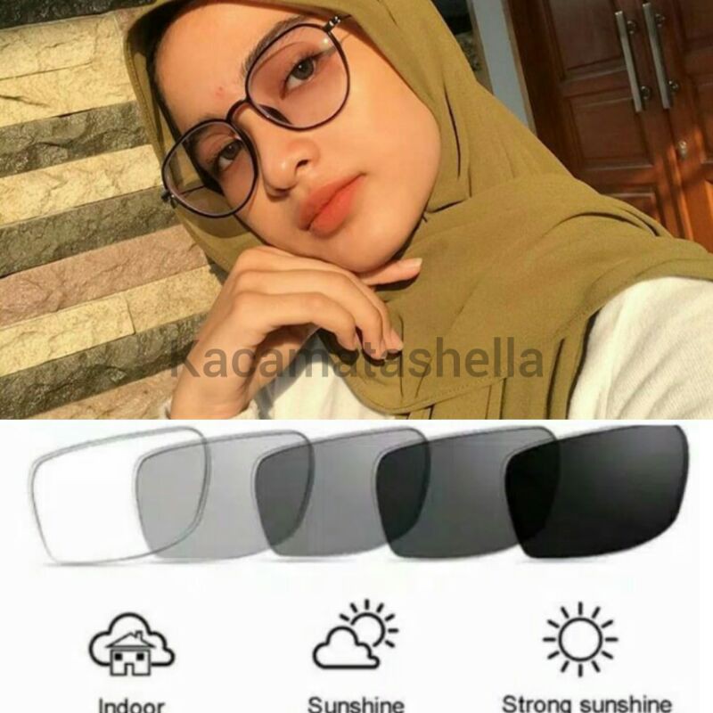 FRAME 2190PAKET KACAMATA PHOTOCROMIC MINUS/NORMAL