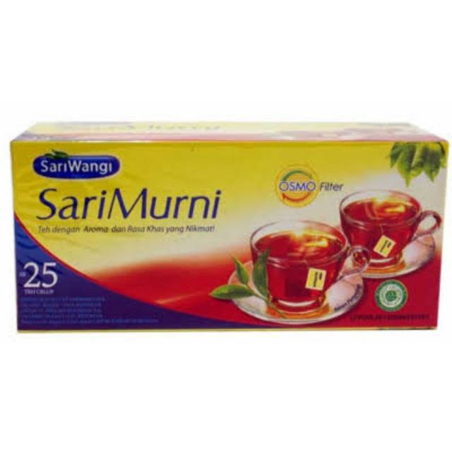 

SARIWANGI Sarimurni Teh Celup [25 Tea Bags/ Kemasan Box] teh dengan aroma khas