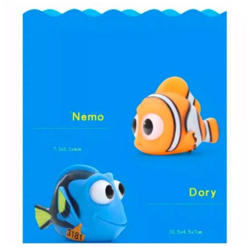 Mainan mandi anak bayi/mainan ikan air/mainan karet ikan nemo