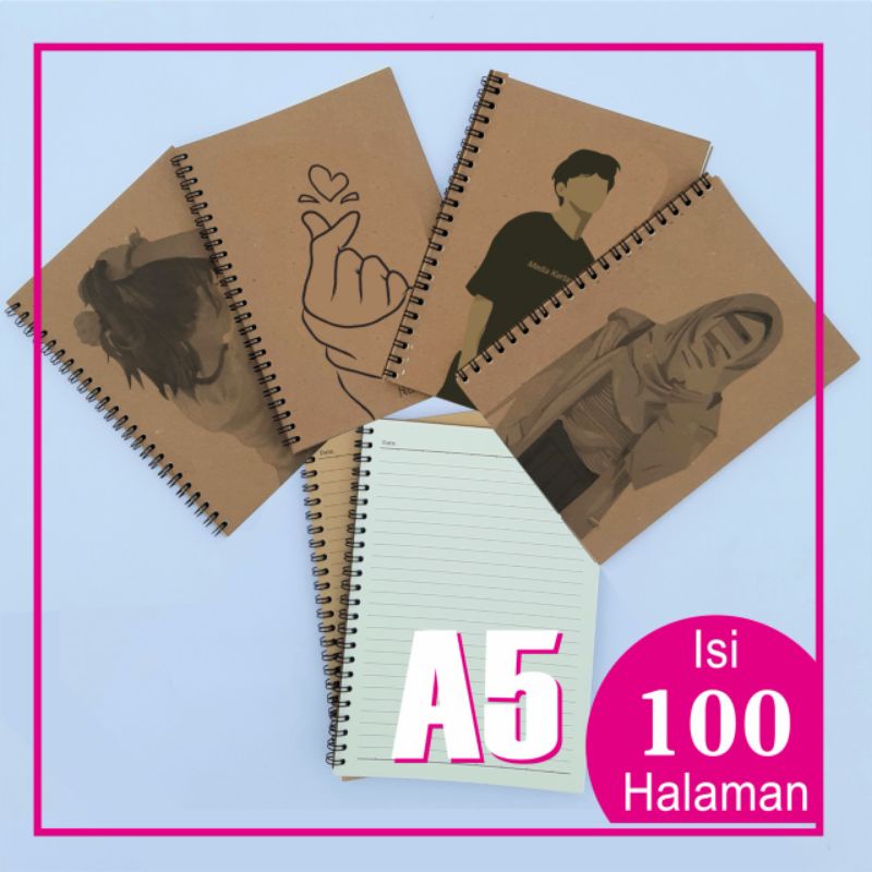 

BUKU JURNAL VINTAGE / BUKU DIARY / NOTEBOOK JURNAL / LINE / GARIS / BUKU CATATAN