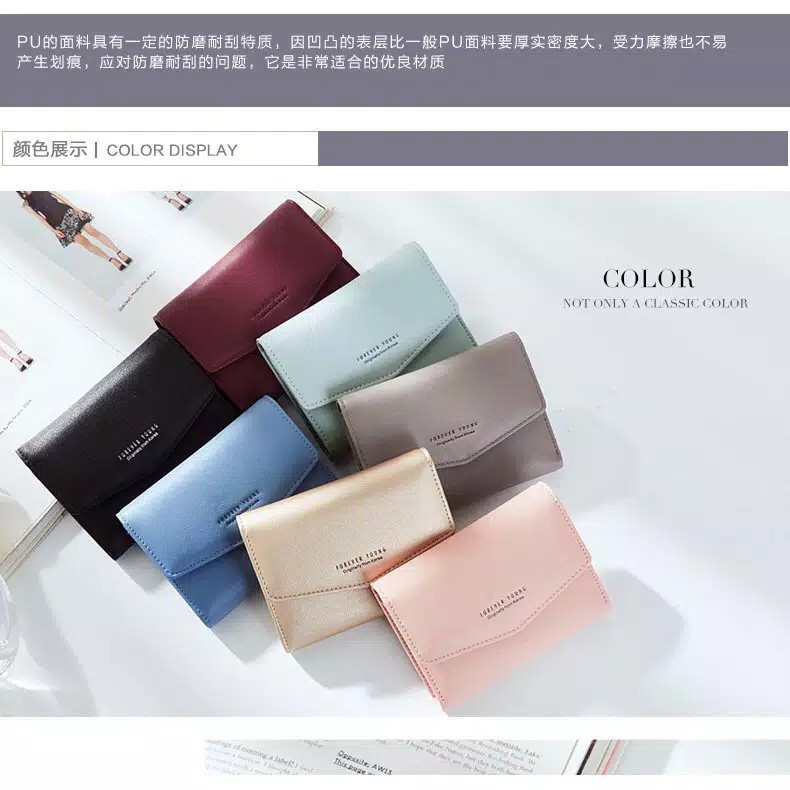Dompet Fashion LIPAT KC005 WANITA RUMBAI DOMPET CEWEK MULTIFUNGI PRAKTIS MURAH TREND IMPORT A3