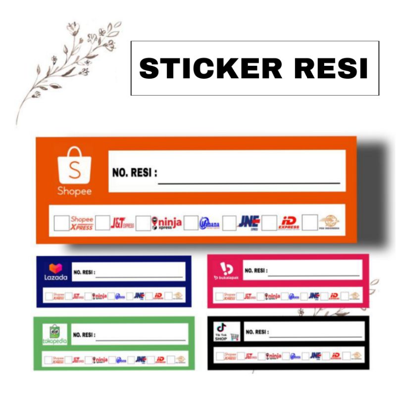STICKER LABEL RESI PENGIRIMAN OLSHOP/STIKER LABEL PENGIRIMAN KHUSUS RESI