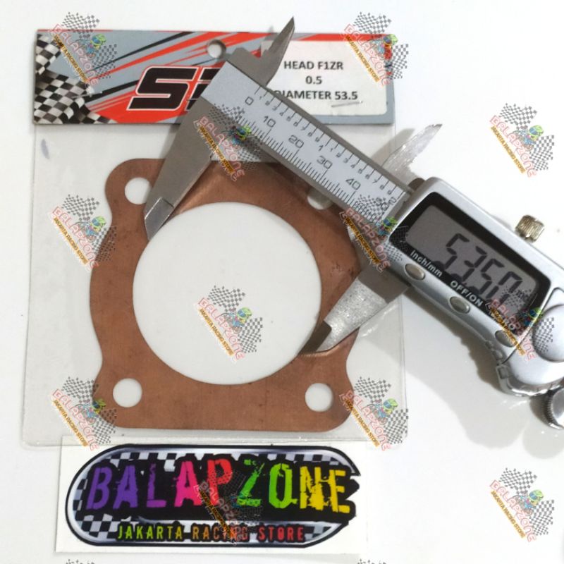 gasket Paking head SPR yamaha Force 1 fizr bore up 52 / 53 / 53.5 tebal 0.5 mm