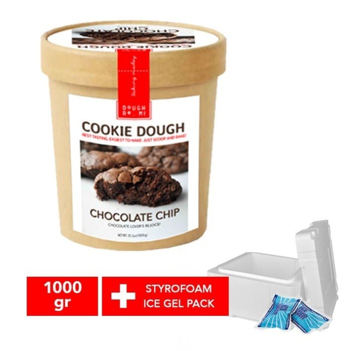 

Cookie Dough Chocolate Chip adonan biskuit 1KG Plus Packaging