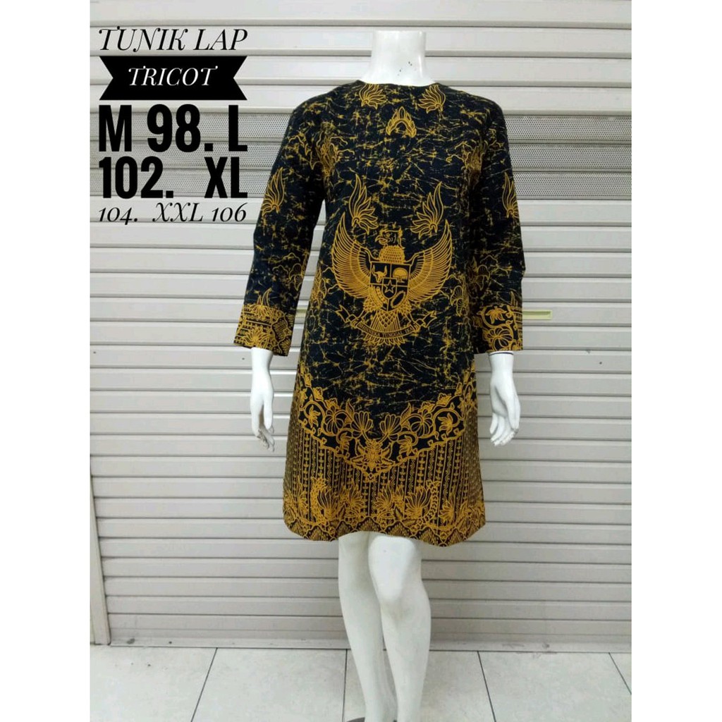 batik tunik dress wanita dewasa motif garuda - batik wanita