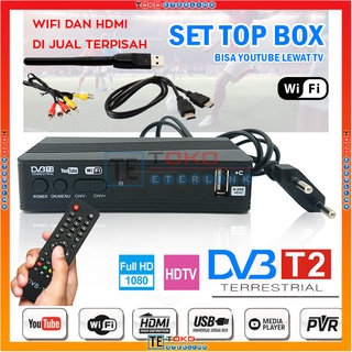 TV Digital Set Top Penerima Siaran Full HD/ STB+Wifi / STB Saja - MT7601 (Bisa dapet semua channel )