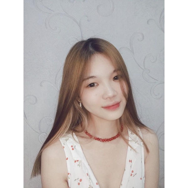 Genara Marble Beads Basic Necklace Kalung Mote Motif Marmer Marble