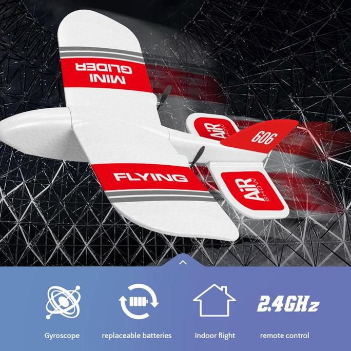 Kf606 2.4GHz RC Pesawat Terbang EPP Foam Glider RTF mini kecil ringan