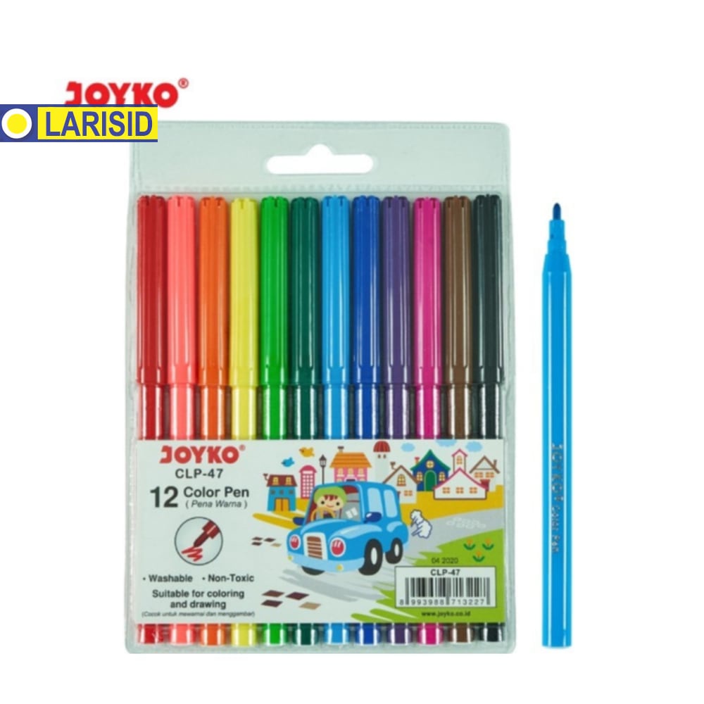 

SPIDOL WARNA COLOR PEN CLP-47 JOYKO 12 WARNACOLOURING DRAWING