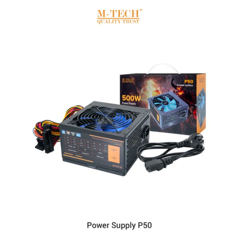 power psu mtech P50 500w power supply pc