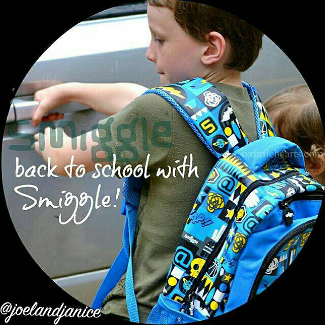 Smiggle Bagpack Footy Blue