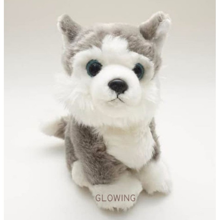 Boneka Anak Anjing Husky Abu Ori