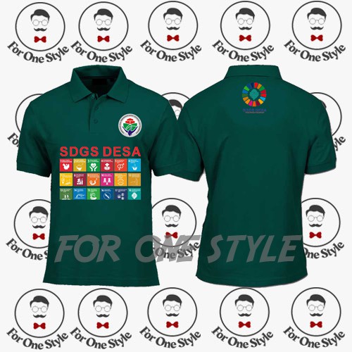 POLOSHIRT KEMENTERIAN DESA 05 - Kaos Polo SDGs Desa FREE NAMA DESA - Kaos Kerah SDGs KEMENDESA