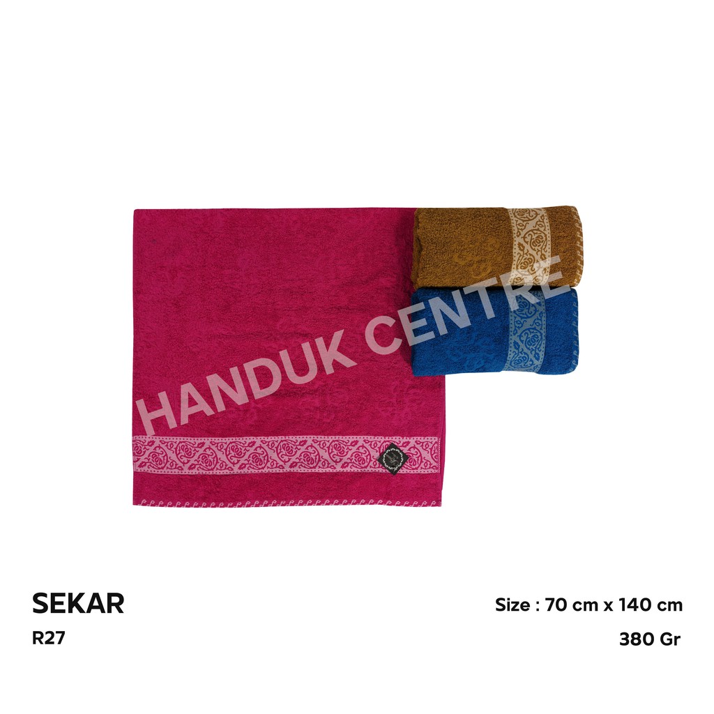 [ Handuk Centre ] Handuk Mandi Dewasa 70x140cm Sekar Dixon || R27