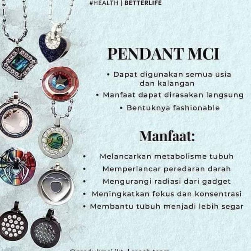 kalung kesehatan MCI 100%original