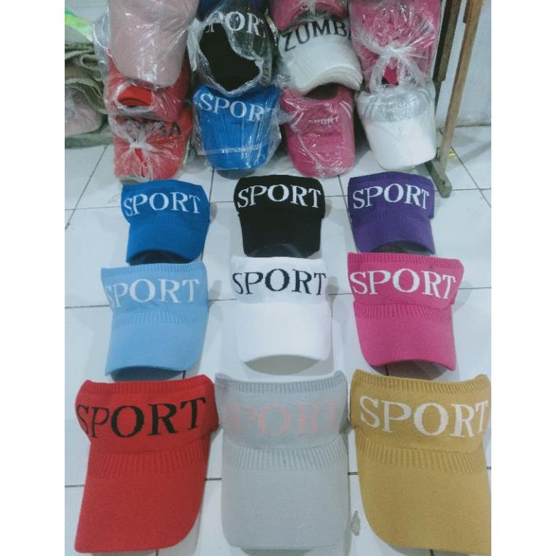 [[BISA COD]] Topi Senam Wanita Sport-Topi Bolong Rajut impor Sport-Topi Gucci-Topi Zumba-Topi Golf M